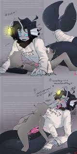 Rule 34 - 2boys Ahe Gao Anglerfish Anglerfish Humanoid Black Hair Blue Body  Blue Eyes Blue Skin Bottomless Caption Clothed Clothing Comic Cuntboy  Cuntboy Sans Balls Diphallia Diphallism Duo Duo Focus English