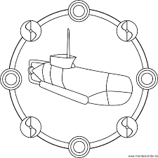 U Boot Mandala Ausmalbild Fur Kinder Zum Gratis Download