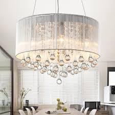 Dining Room Black And Crystal Chandelier Waterdrop Crystal Chandelier Lighting Modern 6 Heads Silver Pink Black Hanging Ceiling Light For Dining Room Black Blue Pink White Hl572703 Buy At The Price In 2020 Pendant Lighting Bedroom Hanging Ceiling Lights Crystal Chandelier