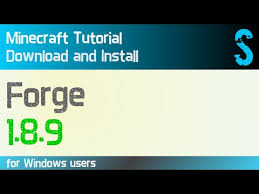 Forge 1 8 9 Minecraft How To Download And Install Forge 1 8 9 On Windows Youtube