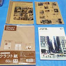 100均セリアのクラフト用紙にコピーする クラフト用紙 ハンドメイド コースター デコパージュ