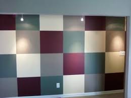 Unique Wall Painting Idea Multi Colored Squares Wall Paint Designs Unique Wall Decor Wall Painting