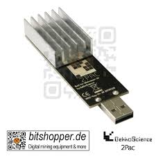 Bitmain antminer u2 2gh/s usb bitcoin asic miner. Usb Stick Miner Gekkoscience 2pac 5 25 Gh S 33 Gh S Max