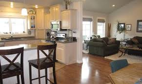 Arrangement that is not good, will disrupt the atmosphere of the two areas. Open Plan Kitchen Dining Living Room Designs Home Combo House Plans 139601