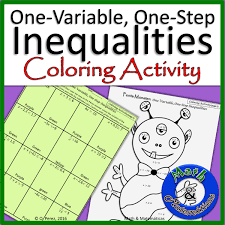 Solving Inequalities One Variable One Step Inequalities Coloring Activity In 2020 Solving Inequalities Inequalities Activities Color Activities