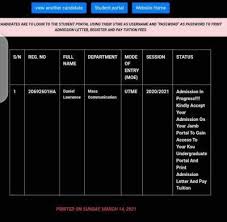 Confirm if the university/institution of your choice has admitted you on jamb portal. Ksu Admission List 2020 2021 Available On The School Portal Myschool