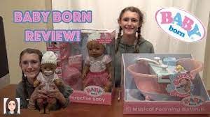 This unique doll is embedded with 9 lifelike functions and can be played without the need for batteries. Baby Born Interactive Doll And Musical Foaming Bathtub Review Youtube