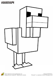 Faire une promenade dans minecraft. Coloriage Des Poules Du Jeu Minecraft