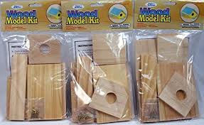 Kids Wood Craft Kits Creative Hobbies Wooden Model Kit Bird House Wholesale Lot Of 3 Kits Check Out Wooden Model Kits Creative Hobbies Bird House Kits