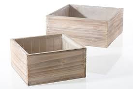 Accent Decor Woodland Planter 9 25 X9 25 X4 Wht Wood Planters Outdoor Storage Box Wood Boxes