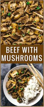 Easy Beef With Mushrooms And Onions Recipe Steak And Mushrooms Sauce Sauteed Mushrooms With Red Wine S Beef With Mushroom Steak And Mushrooms Onion Recipes
