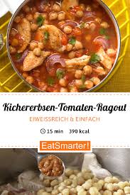 Kichererbsen Tomaten Ragout Rezept Rezepte Abendessen Rezepte Eiweissreiches Abendessen