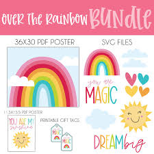 Download Digital Rainbow Svg Bundle With Printables By Love The Day