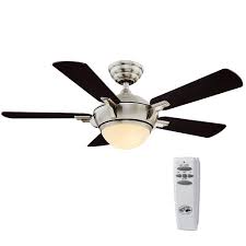 Ceiling fans └ indoor air quality & fans └ home heating, cooling & air └ home, furniture & diy all categories antiques art baby books, comics & magazines business, office & industrial cameras & photography. Hampton Bay Midili 44 Inch Indoor Brushed Nickel Ceiling Fan With Led Light And Remote Con The Home Depot Canada