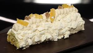 Buche Roulee Au Marron Et A La Clementine Par Audrey Gellet Recettes Dans La Peau D Un Chef France 2 Buche Roulee Alimentation Recette