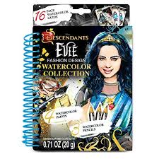 Disney water coloring book for girls. Make It Real Disney Descendants Watercolor Small Disney Inspired Water Coloring Book For Girls Includes Evie Watercolor Sketchbook Paint Brushes Watercolor Paints Stencils Stickers And More Walmart Canada