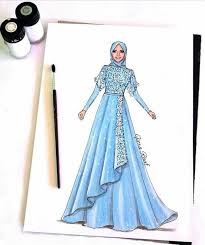 Paduan warna pastel juga sangat diminati oleh kawula muda. Gaun Pesta Sketsa Desain Gaun Gaun Sederhana Gaun