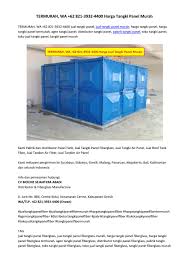 Aeko jaya memproduksi tangki panel dengan berbagai ukuran dari kecil, sedang maupun untuk kapasitas yang sangat besar. Termurah Wa 62 821 3932 4400 Harga Tangki Panel Murah By Pabrik Tangki Panel Issuu