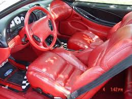 Sn95 Red Leather Interior Mustang Interior Sn95 Mustang Mustang