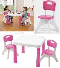 Product description this table is great for a playdate picnic in the shade. Step2 Table And Chairs Set Pink Child S Kitchen Dining Room Furniture Two Person Table And Chair Sets Table And Chairs Kids Kitchen
