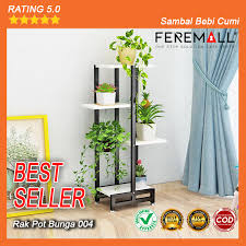 Demikian tahapan dalam membuat daun meja dari bahan beton, dari tahapan tersebut kita bisa mengembangkan berbagai kreasi kita sendiri untuk. Top Quality Rak Pot Bunga Dari Besi 3 Susun 70x30 Rak Bunga Bertingkat Kayu Murah Rak Bunga Besi Minimalis Murah Rak Bunga Bertingkat Rak Bunga Bertingkat Besi