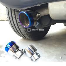Comprar Pecas De Substituicao Automatica Smart 453 Fortwo Forfour Car Exhaust Muffler Tip Stainless Steel Pipe Chrome Trim Modified Car Rear Tail Throat Liner Acc
