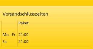 Ja, die deutsche post liefert von montag bis samstag. Versandschlusszeiten Post Dhl
