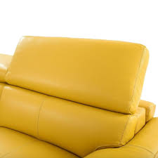 Modern italian leather sofas home decor size couches from yellow leather sofa, image source: Gabrielle Yellow Leather Power Reclining Sofa El Dorado Furniture