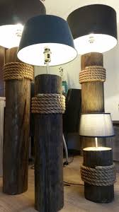 Strandpaal Lampen Stehlampe Holz Stehlampe Design Lampen Wohnzimmer