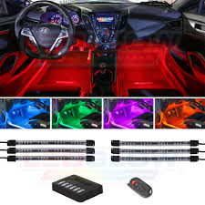 Ledglow 6pc Flexible Led Million Color Interior Underdash Lighting Kit Walmart Com Walmart Com
