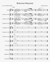 Preview bohemian rhapsody original key trumpet is available in 2 pages and compose for intermediate difficulty. Bohemian Rhapsody Sheet Music Composed By Freddie Mercury Music Transparent Png 827x1169 Free Download On Nicepng