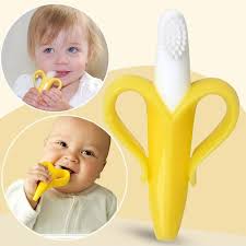Silicone Banana Training Toothbrush Baby Banana Baby Toothbrush Baby Teether Toys