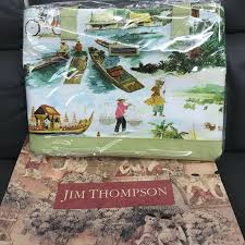 Find new and preloved jim thompson items at up to 70% off retail prices. Jim Thompson Canvas Tote Bag Vacation Asian Prints Women S Fashion Bags Wallets Tote Bags On Carousell