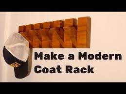 How To Make A Modern Style Coat Rack This Instructable Will Show You Each Step To Making A Modern Style Piano Hinge Diy Coat Rack Modern Coat Rack Piano Hinge
