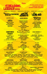 14 addition of line up rumours. 2014 Line Up Poster Reading And Leeds Festival Reading Festival Leeds Festival