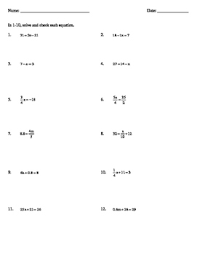 10 8 n 4 7. Equations And Inequalities Grade 11 Worksheets