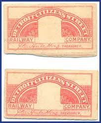 Detroit Citizens Railway Ticket Detroit History Detroit History