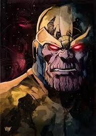 Thanos Color By Vinartworks Marvel Comics Art Marvel Villains Marvel Art