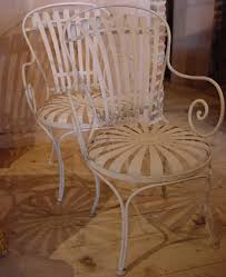 I've saved hundreds of photographs, catalog pages and ads through the years. Pair Of French Metal Sprung Garden Chairs Antique Sold Items