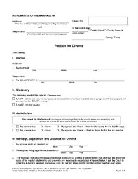 If you use these, and they to begin a divorce you will need an original petition for divorce. Divorce In Texas Fill Out And Sign Printable Pdf Template Signnow