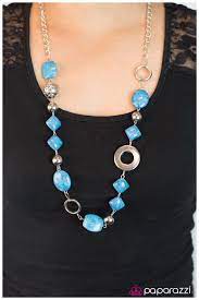Paparazzi Accessories Necklace Blue Necklace Baby Blue Necklace