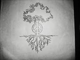 Most of them also claim for the hippie culture to be the most amazing period of their lives. Black Outline Hippie Tree Tattoo Stencil Peace Tattoos Peace Sign Tattoos Hippie Tattoo