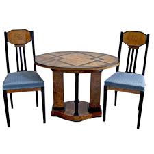 Josef Maria Olbrich Music Room Table Two Chairs Darmstadt Germany Made C 1900 Art Nouveau Furniture Small Kitchen Tables Chair