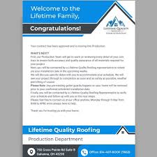 Lifetime quality roofing strives to make the process of replacing your storm damaged roof as simple and painless as possible. Lifetime Quality Roofing Email Shell Postcard Flyer Or Print Contest 99designs