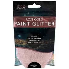 Rose gold glitter utility room. Turner Gray Paint Glitter 70g Rose Gold Paint Accessories B M