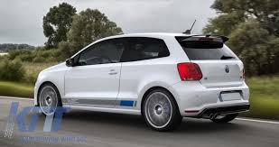 Vw polo 6r rear bumper extension. Roof Spoiler Suitable For Vw Polo 6r 6c Mk6 2009 2017 Wrc Design Rear Tailgate Carpartstuning Com