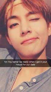 Bts Snap V Bts Snapchats Bts Imagine Kpop Snapchat