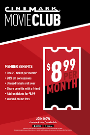 What movies are showing at the cinema? Cinemark Announces Movie Club An 8 99 Monthly Movie Membership Program Business Wire