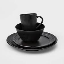 Choose from contactless same day delivery, drive up and more. 16pc Stoneware Harrison Dinnerware Set Black Threshold Target