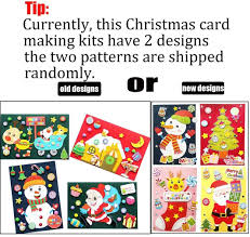 Use these thank you cards to decorate a black folding card. Amazon Com Card Making Kits Diy Handmade Greeting Card Kits For Kids Christmas Card Folded Cards And Matching Envelopes Thank You Card Art Crafts Crafty Set Gifts For Girls Boys Office Products